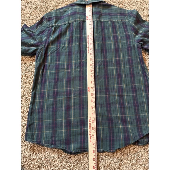 Pendleton Women's Green Plaid Long Sleeve Button Up Shirt Sz 8 - Picture 7 of 7